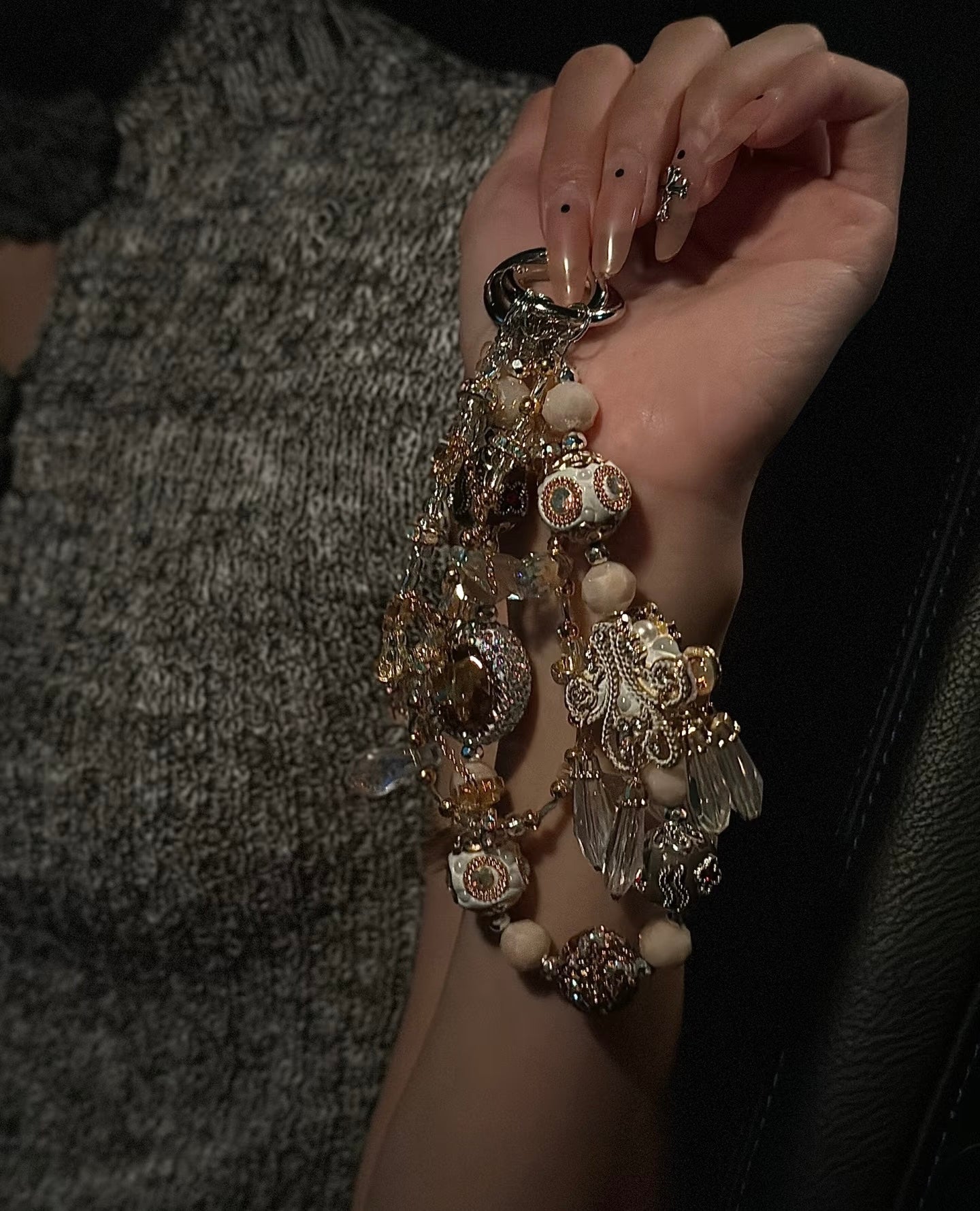 Crystal phone straps and bag chains – Live Only