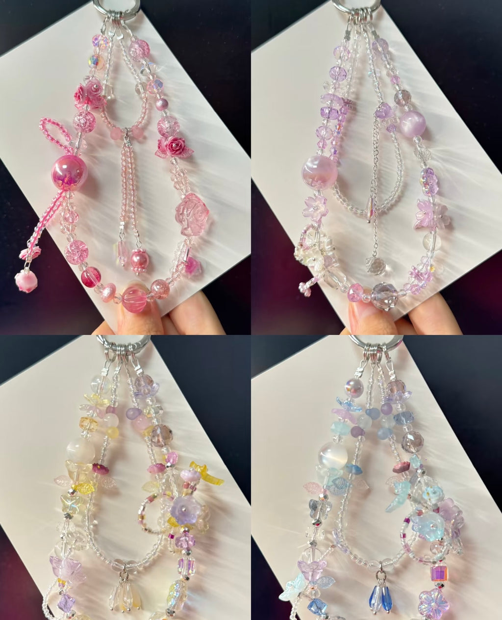 Crystal phone straps and bag chains – Live Only